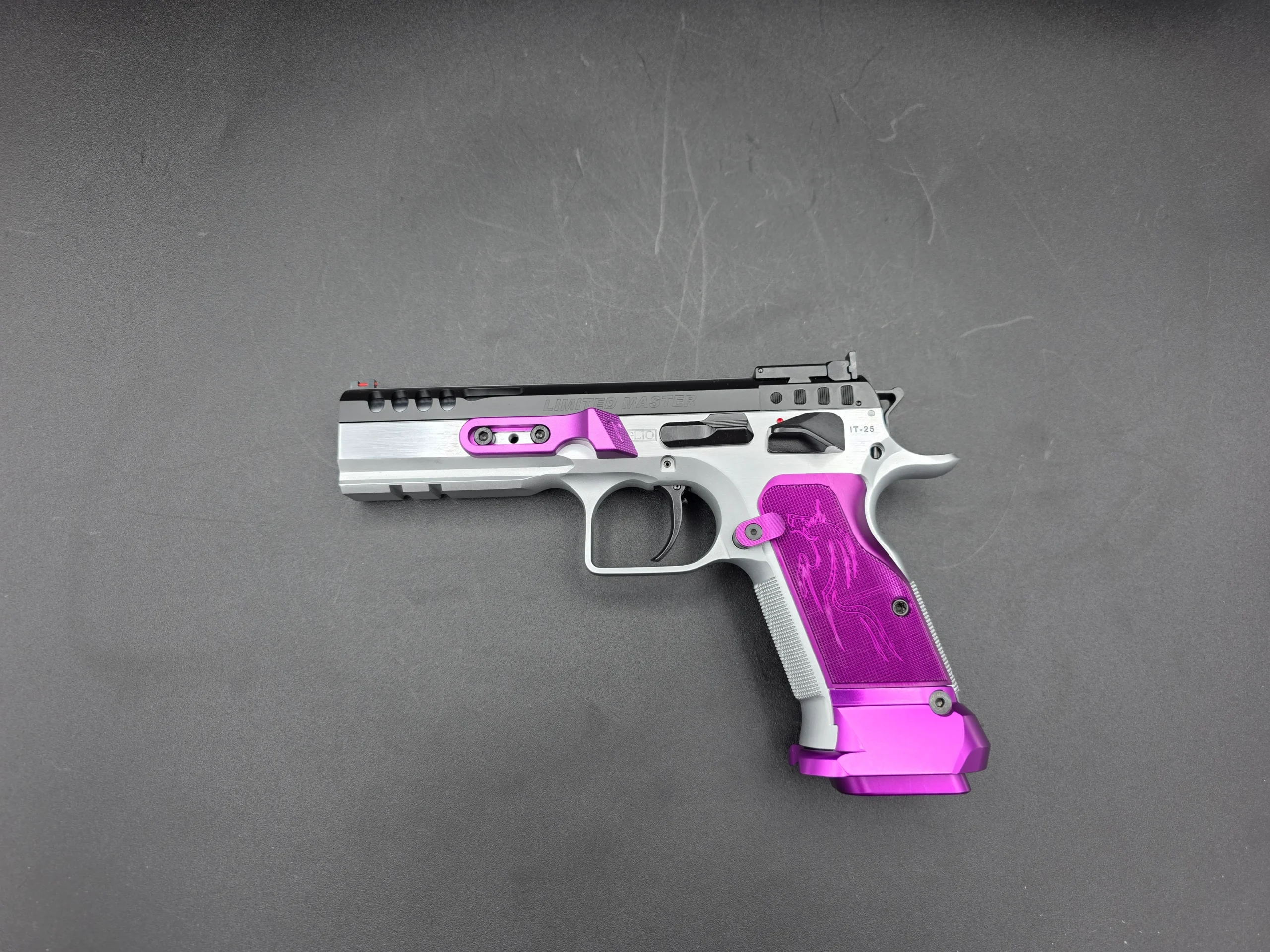Tanfoglio Stock III PRO 9mm Unica Grips Purple