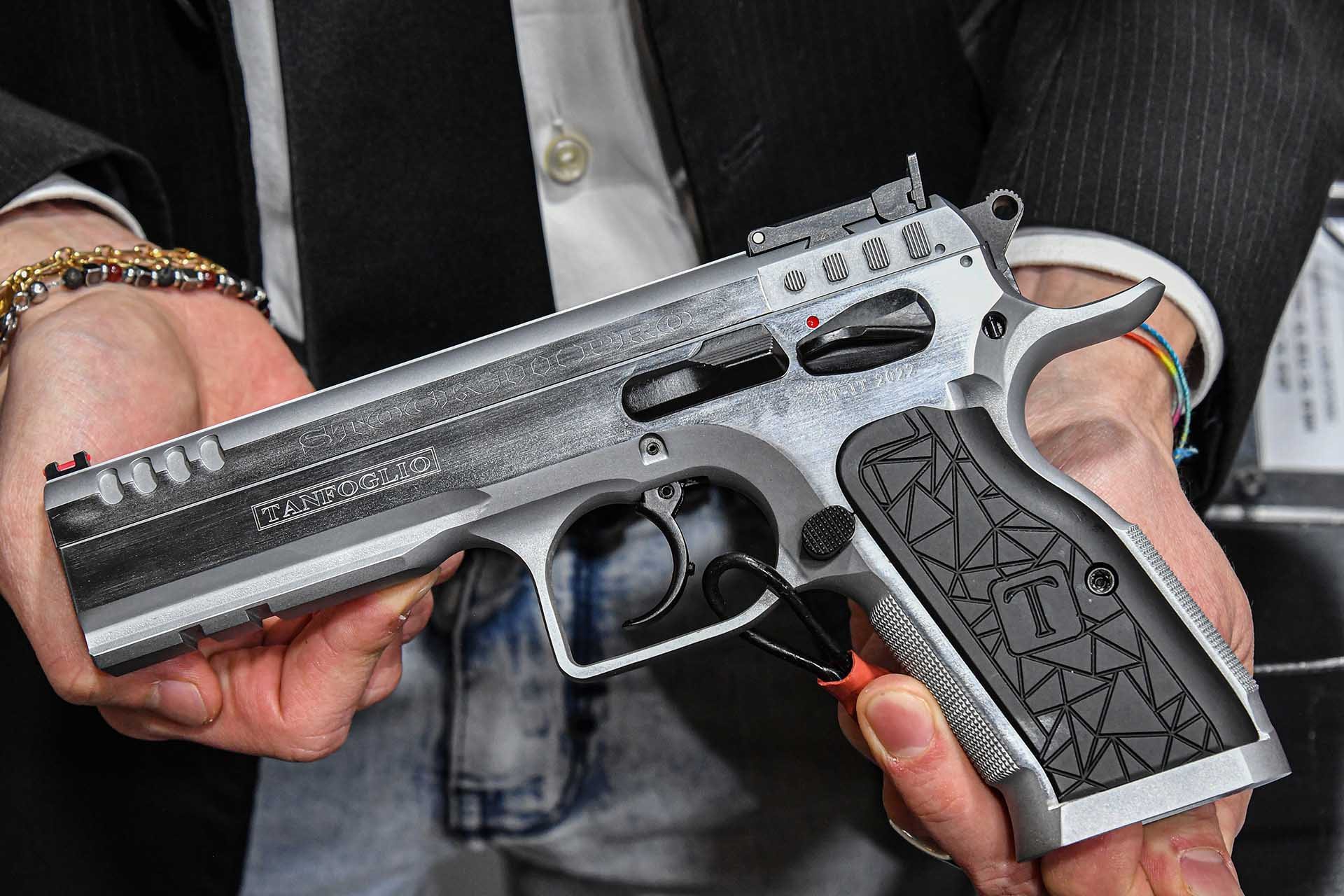 Tanfoglio Stock III PRO .45 ACP Master Silver